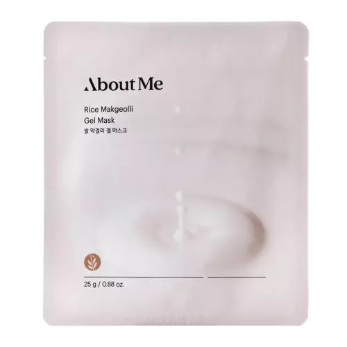 About me - Rice Makgeolli Gel Mask - Регенерирующая тканевая маска с ферментами - 25g