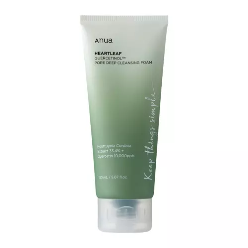 Anua - Heartleaf Quercetinol Pore Deep Cleansing Foam - Глубоко очищающая пенка для умывания лица - 150ml