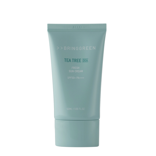 Bring Green - Tea Tree Cica Fresh Sun Cream SPF 50+ PA++++ - Успокаивающий солнцезащитный крем для лица - 50ml