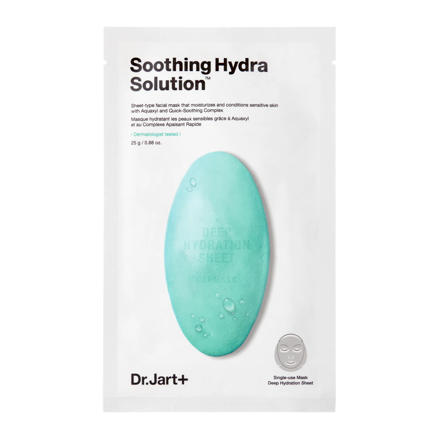 Dr.Jart+ - Dermask Soothing Hydra Solution - Увлажняюще-успокаивающая тканевая маска - 25g