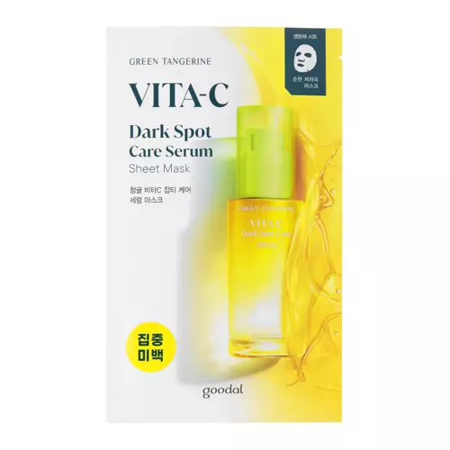 Goodal - Осветляющая тканевая маска с витамином С - Green Tangerine Vita C Dark Spot Serum Sheet Mask - 1шт.