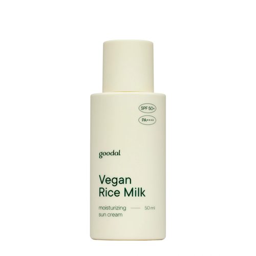 Goodal - Vegan Rice Milk Moisturizing Sun Cream SPF50+/PA++++ - Веганский увлажняющий крем с физическими фильтрами - 50ml