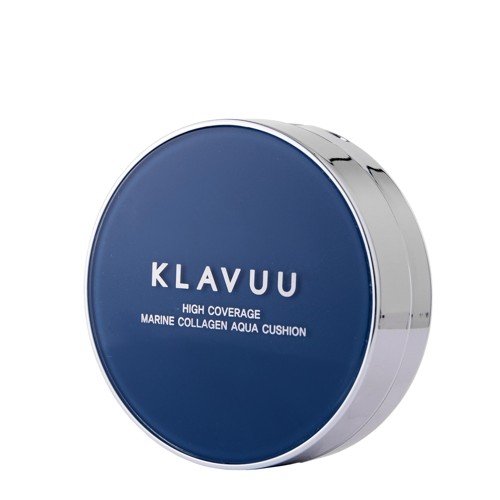 Klavuu - Blue Pearlsation High Coverage Marine Collagen Aqua Cushion - Тональный кушон для лица - 21 Light Beige - 12g