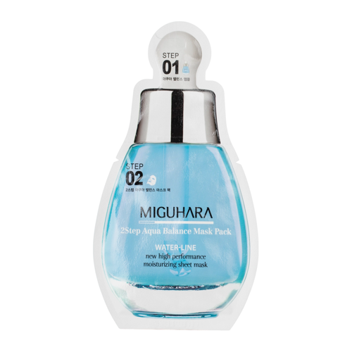 Miguhara - 2Step Aqua Balance Mask Pack - Увлажняющая тканевая маска для лица - 1,7ml + 25ml