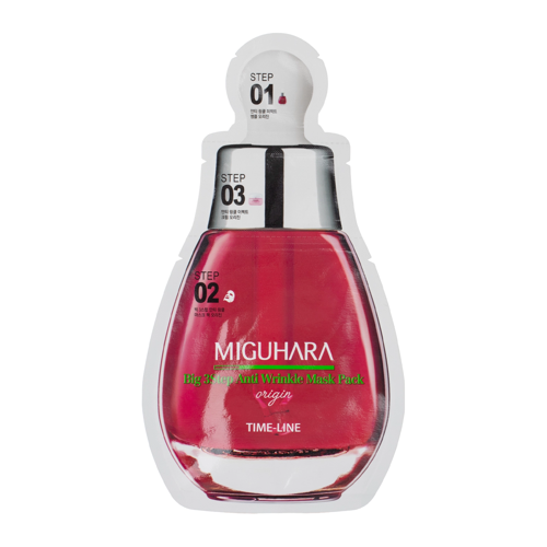 Miguhara - Big 3Step Anti-Growth Mask Pack Orgin - Тканевая маска против морщин - 1,7ml + 25ml + 2ml