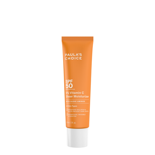 Paula's Choice - 5% Vitamin C Sheer Moisturizer SPF50 - Увлажняющий солнцезащитный крем с витамином С - 60ml