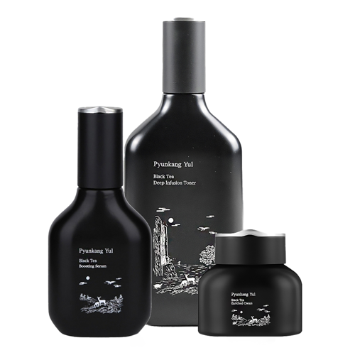 Pyunkang Yul - Набор антивозрастных средств для лица - Black Tea Line Gift Set