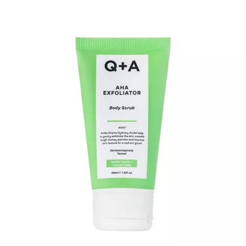 Q+A - AHA Exfoliator Body Scrub - Скраб для тела с АНА-кислотами - 50ml