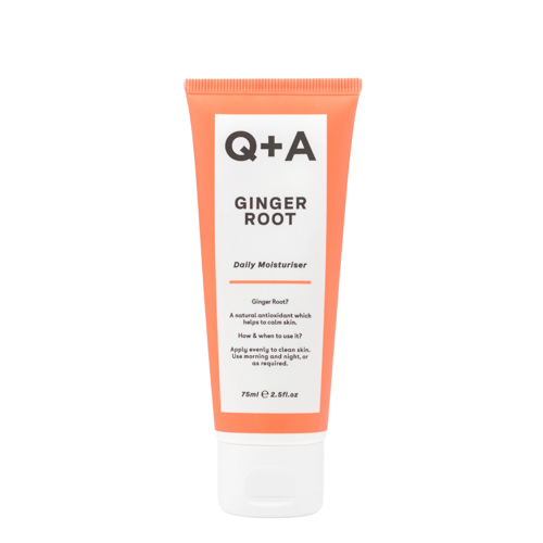 Q+A - Увлажняющий крем для лица на основе корня имбиря - Ginger Root - Daily Moisturiser - 75ml