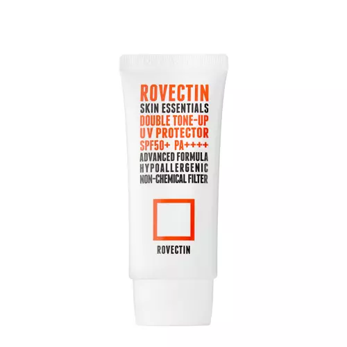 Rovectin - Skin Essentials Double Tone-Up UV Protector SPF50+/PA++++ - Тонирующий солнцезащитный крем с физическими фильтрами - 50ml