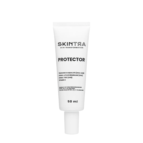 SkinTra - Protector - Ухаживающий солнцезащитный крем SPF 50+/PA++++, IR, BLUE LIGHT - 50ml