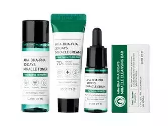 Some By Mi - AHA BHA PHA 30 Days Miracle Starter - Набор средств с кислотами AHA, BHA и PHA