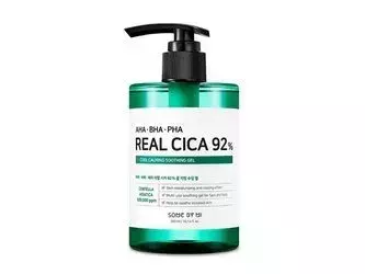 Some By Mi - AHA BHA PHA Real Cica 92% Cool Calming Soothing Gel - Успокаивающий гель с кислотами для чувствительной кожи - 300ml