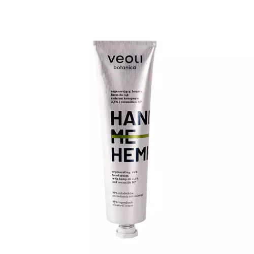 Veoli Botanica - Hand Me Hand - Насыщенный регенерирующий крем для рук с конопляным маслом 2,5% - 75ml