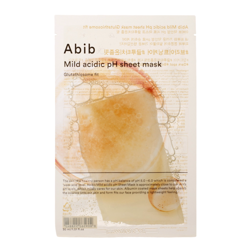 Abib - Mild Acidic Ph Sheet Mask Glutathiosome Fit - Зволожувальна та освітлювальна тканинна маска для обличчя - 30ml