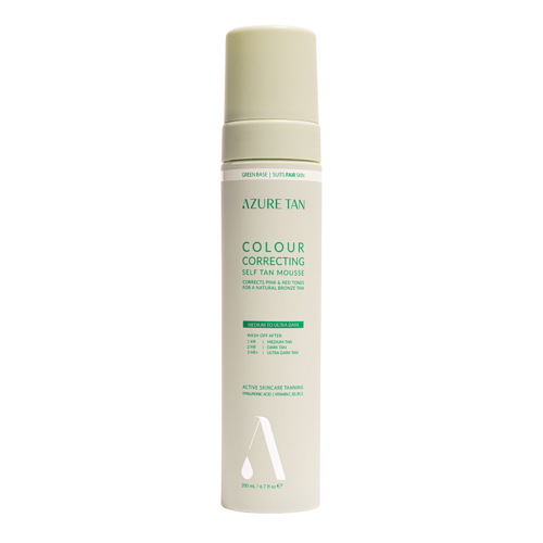 Azure Tan - Self Tan Mousse Green Base - Мус-автозасмага для тіла - Medium To Ultra Dark - 200ml