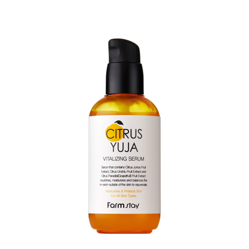 Farmstay - Citrus Yuja Vitalizing Serum - Відновлювальна сироватка для обличчя з екстрактом юзу - 100ml