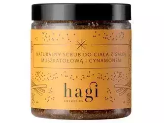 Hagi - Naturalny Scrub do Ciała z Gałką Muszkatołową i Cynamonem - Натуральний скраб для тіла з мускатним горіхом і корицею - 300g