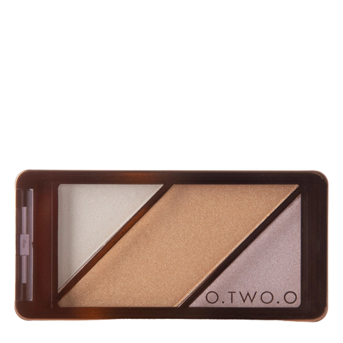 O.TWO.O - 3 in 1 Blusher Highlighter Contour - Набір хайлайтерів - 02 Gem - 10g