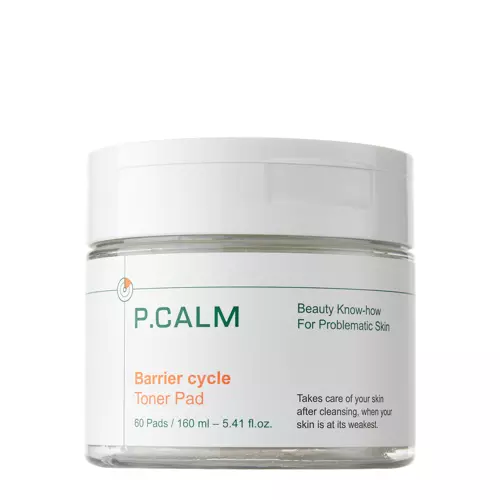 P.Calm - Barrier Cycle Toner Pad - Заспокійливий тонер для обличчя у педах - 60шт./160ml