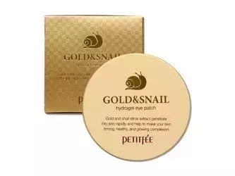 PETITFEE - Gold & Snail Hydrogel Eye Patch - Гідрогелеві патчі з натуральним золотом та есенцією зі слизу равлика