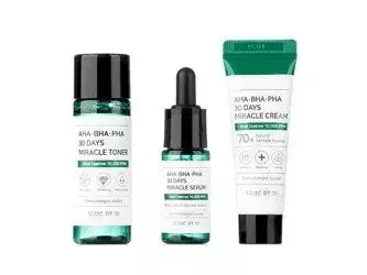 Some By Mi - AHA BHA PHA 30 Days Miracle Travel Kit - Набір косметики з кислотами AHA, BHA і PHA