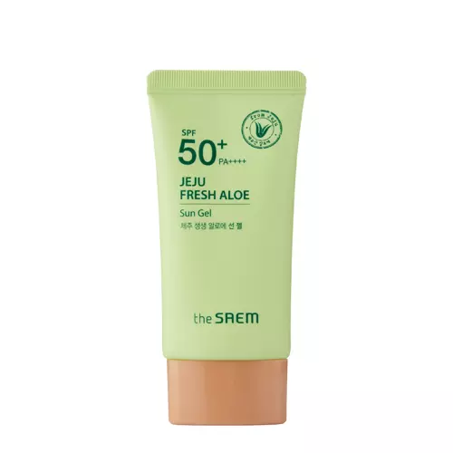 The SAEM - Сонцезахисний крем для обличчя з алое - Jeju Fresh Aloe Sun Gel - SPF50+ PA++++ - 50g